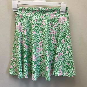 NWT  Fabltice Flowey.   Skirt In Green And Hot Pink Size XXS.
